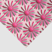 Papier Mousseline Fleur rose MOD Daisy Baby shower d'été printemps (Détail)