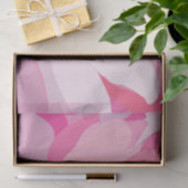 Papier Mousseline Fleur rose pâle Fleur (Cadeau)