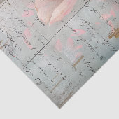 Papier Mousseline Fleur rustique sur la page de découpage du bois (Détail)