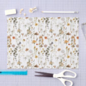 Papier Mousseline Fleur Sauvage Boho (Artisanat)