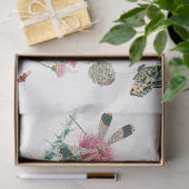 Papier Mousseline Fleur sauvage d'aquarelle Insectes Floral Spring G (Cadeau)