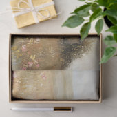 Papier Mousseline Fleur sauvage de la grange blanche rustique, page (Cadeau)