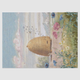 Papier Mousseline Fleur sauvage de ruche vintage Meadow Bees Découpa