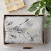 Papier Mousseline Fleur sauvage de script français Dragonfly Decoupa (Cadeau)