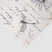 Papier Mousseline Fleur sauvage de script français Dragonfly Decoupa (Détail)