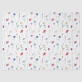 Papier Mousseline Fleur sauvage élégant (Recto)