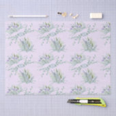 Papier Mousseline Fleur sauvage Lavande pastel Papier de tissus (Artisanat)