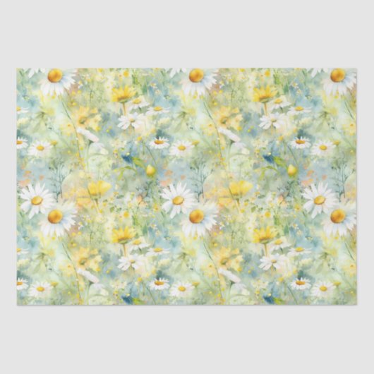 Papier Mousseline Fleur sauvage Meadow Summer Folio Boho Moderne (Recto)