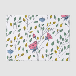Papier Mousseline Fleur sauvage Motif-Colorful Fleur sauvage Floral