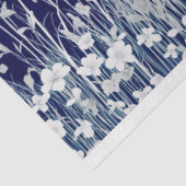 Papier Mousseline Fleur sauvage Silhouette Midnight Blue J4 découpag (Détail)