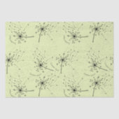 Papier Mousseline Fleur Sauvage Verte Délicate Pissenlit Baisers Flo (Recto)