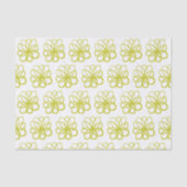 Papier Mousseline Fleur spontanée - Banane jaune (Recto)