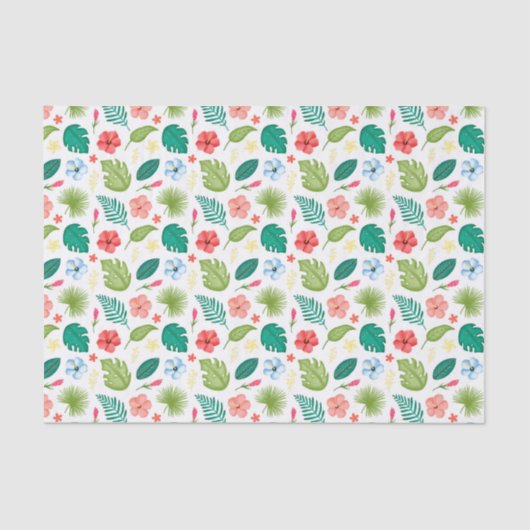 Papier Mousseline Fleur tropical Hawaïen (Recto)