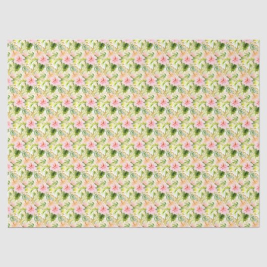 Papier Mousseline Fleur tropicale de jungle (Recto)