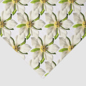 Papier Mousseline Fleur Tropicale de Magnolia en Fleur - Mariage d'É (Détail)