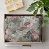 Papier Mousseline Fleur Vintage (Cadeau)