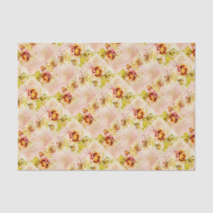 Papier Mousseline Fleur vintage de pensée pour des femmes