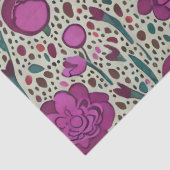 Papier Mousseline Fleur violet (Détail)