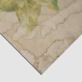 Papier Mousseline Fleur violette et Feuilles en décolpage détendu (Détail)