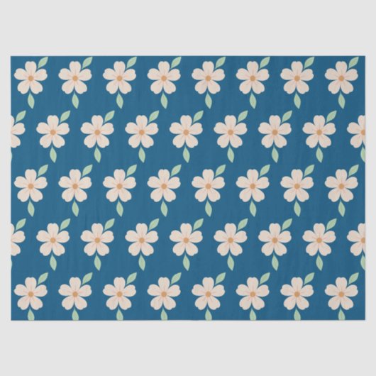 Papier Mousseline Fleuris (Recto)