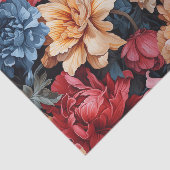 Papier Mousseline Fleuris Colorés  (Détail)