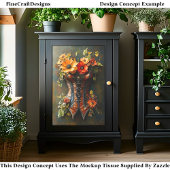 Papier Mousseline Fleuriste d'automne Steampunk Basque DF7L Découpag