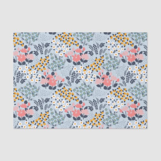 Papier Mousseline Fleurs (Recto)