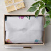 Papier Mousseline fleurs à l'aquarelle (Cadeau)