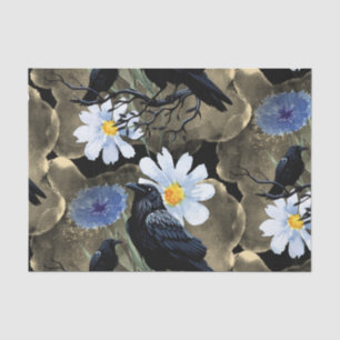 Papier Mousseline Fleurs à l'aquarelle Fleurs Raven Botanicals