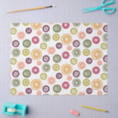 Papier Mousseline Fleurs à pois - (Artisanat)