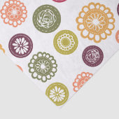 Papier Mousseline Fleurs à pois - (Détail)