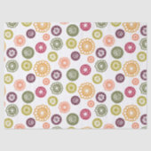 Papier Mousseline Fleurs à pois - (Recto)