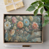 Papier Mousseline Fleurs à profusion avec un château (Cadeau)