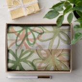 Papier Mousseline Fleurs Abstraites de marguerites douces (Cadeau)