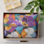 Papier Mousseline Fleurs Abstraites modernes (Cadeau)