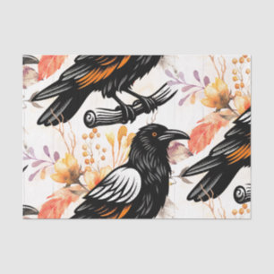 Papier Mousseline Fleurs Aquarelle Fleuriste Botaniques Raven