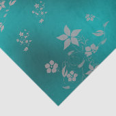 Papier Mousseline Fleurs asiatiques délicates (Détail)
