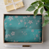Papier Mousseline Fleurs asiatiques délicates (Cadeau)