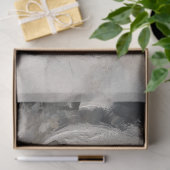 Papier Mousseline Fleurs au charbon de bois (Cadeau)