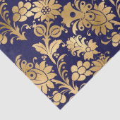 Papier Mousseline Fleurs au crayon d'or sur la page de découpage vio (Détail)