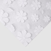 Papier Mousseline Fleurs blanches délicates (Détail)