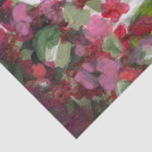 Papier Mousseline Fleurs blanches et roses (Détail)