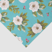 Papier Mousseline Fleurs blanches peignant sur l'arrière - plan de (Détail)