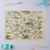 Papier Mousseline Fleurs Botaniques Annuelles Françaises Papier Tiss (Artisanat)