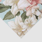 Papier Mousseline Fleurs botaniques vives  (Détail)