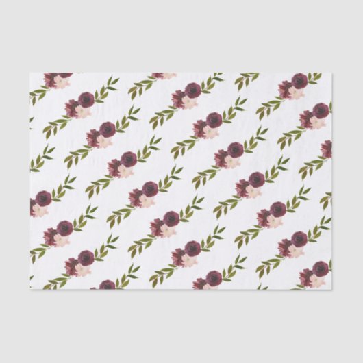 Papier Mousseline Fleurs bourguignonnes (Recto)