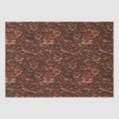 Papier Mousseline Fleurs Brown chaudes (Recto)