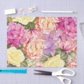 Papier Mousseline Fleurs complètes avec découpage papillon (Artisanat)