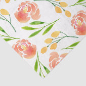 Papier Mousseline Fleurs (conception 45 série jaune/orange) (Détail)