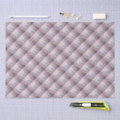 Papier Mousseline Fleurs courbées (Artisanat)